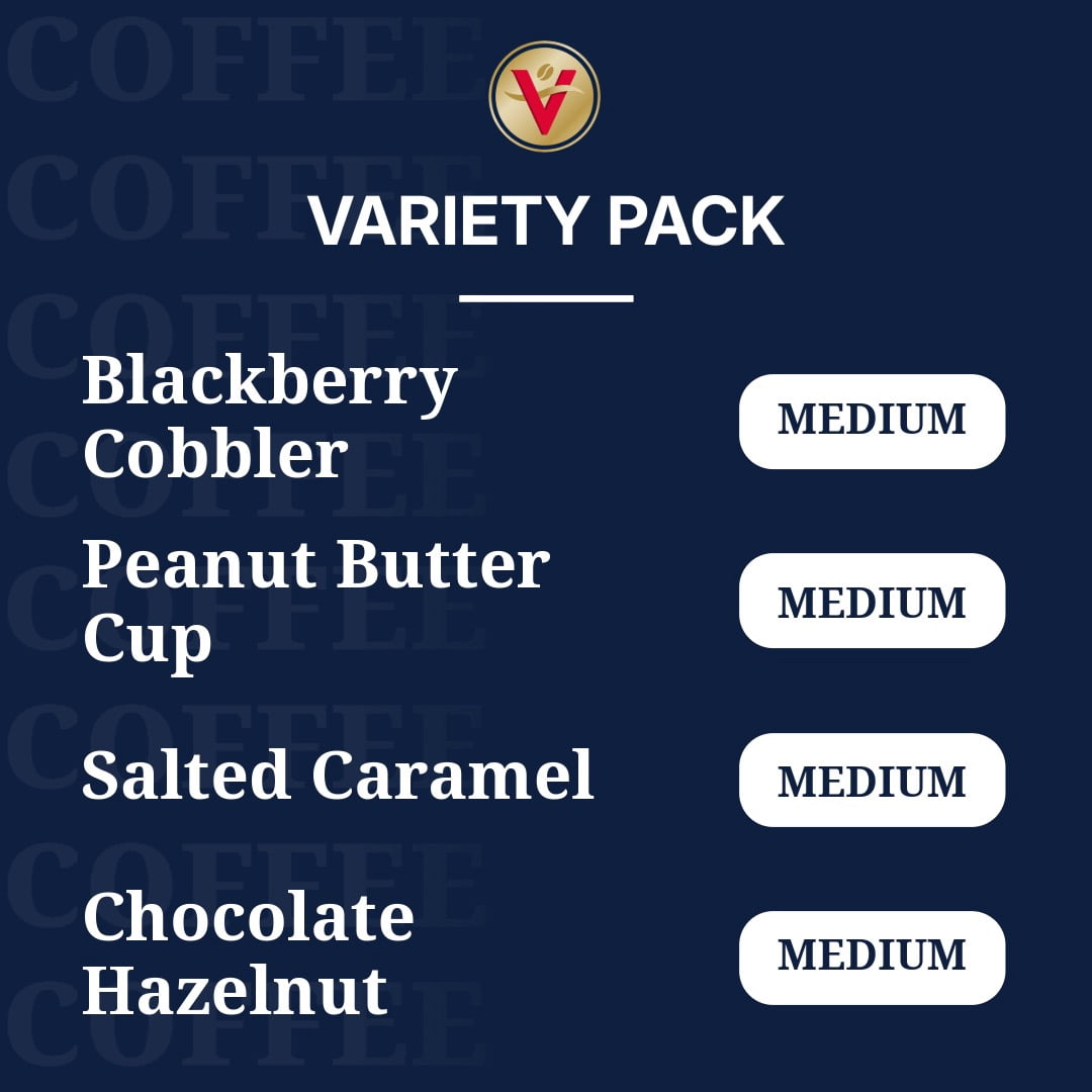 Victor Allen's Coffee Sweet and Salty Variety Pack, Medium Roast, 96 Count, Single Serve Coffee Pods for Keurig K-Cup Brewers