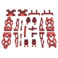 thumbnail image 1 of Accesorio de coche RC, copa trasera de Metal duradera, copa de dirección delantera para control remoto a escala 1/16 Rojo, 1 of 7