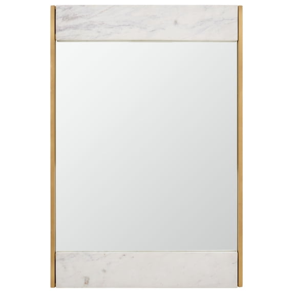 SAFAVIEH Couture Kandi 24" x 36" Brass Glam Leaner Mirror
