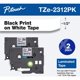 thumbnail image 5 of Cinta adhesiva Brother P-Touch TZe-231 8 m (paquete de 2) negro sobre blanco, 5 of 9