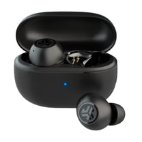 JLab GO Pop ANC Bluetooth Earbuds, Charging Case, Black,