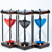 Large Sand Timer, Hourglass Timer 60 Minutes ,Vintage Wooden Hour Glass Timer