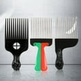 thumbnail image 3 of Vnanda 3Pcs/Set Afro Pick Comb Metal Hair Pick Afro Braid Pick Hairdressing Detangle Wig Braid Hair Styling Comb Styling Tool, 3 of 7