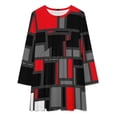 thumbnail image 2 of Robe Moderne Mondrian à Manches Longues Robes d'Été pour Femmes 2024 Robes à Manches Longues, 2 of 4
