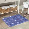 thumbnail image 7 of Yiaed Flamingo Print Flannel Doormat Mat Outdoor Indoor Door Mats, Non Slip Durable Entrance Rugs for Outside Entry, Porch, Resist Dirt, 16"x24", 7 of 7