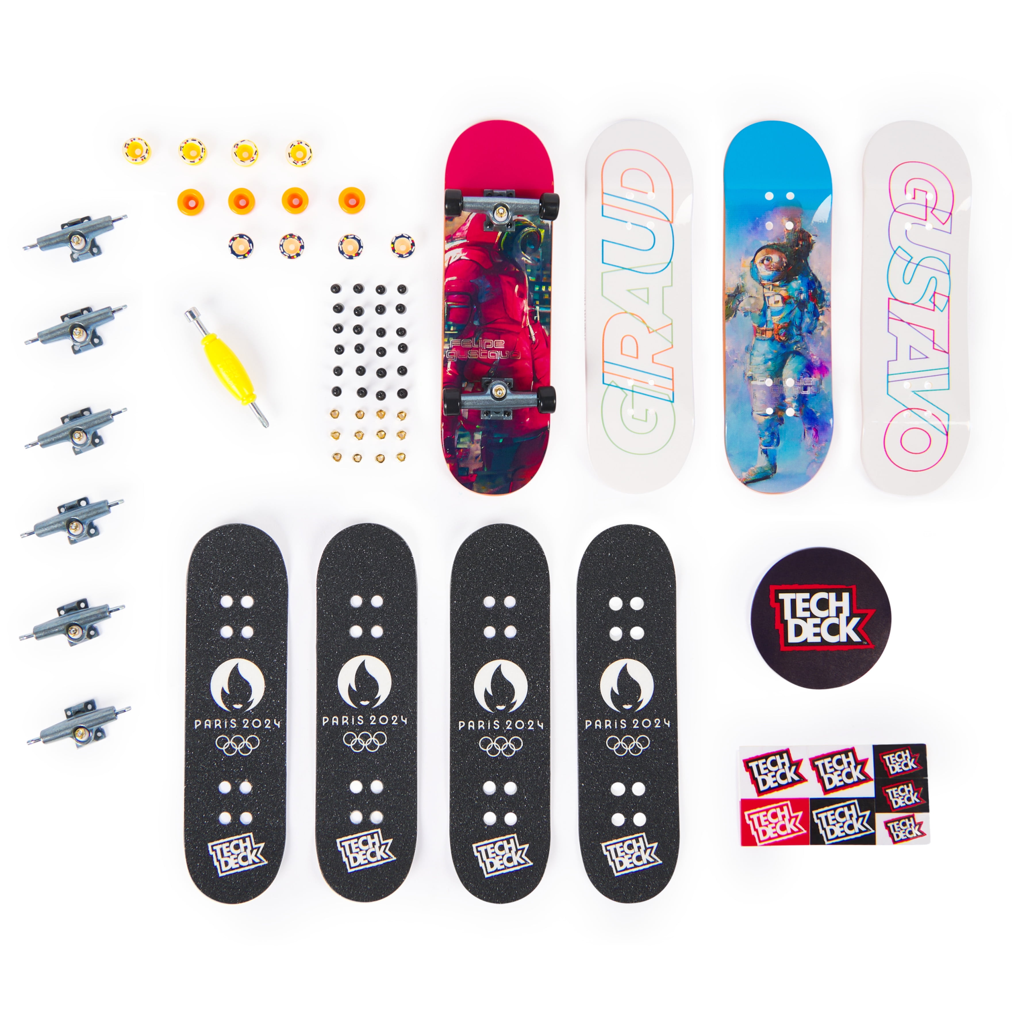 TECH DECK フィンガーボード 4パック PARIS 2024 TECH DECK Olympic Games Paris 2024 Ultra DLX Fingerboard 4