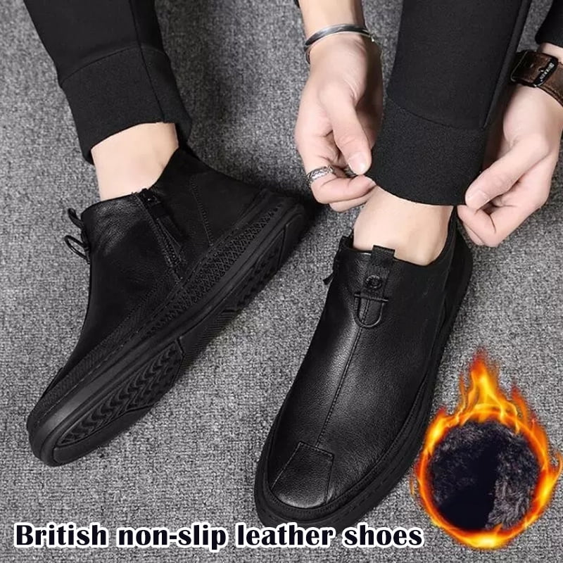 Anti slip leather shoes sales