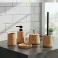 thumbnail image 7 of Evideco French Home Goods Bamboo Cotton Box Only Chic Fun Bamboo Bathroom Canisters, 7 of 7