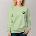 thumbnail image 6 of Women's  Crew Neck Pullover Cozy Clothes Autumn Winter-Columbus Day Blue Print, 6 of 16