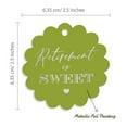 thumbnail image 6 of Inkdotpot Silver Foil Paper Hang Tags Retirement Is Sweet Text Favor Tags 100 Pieces, 6 of 6