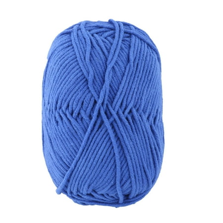 Royal Llama Silk Yarn - Home DIY Hand Personalized Scarf Weaving Crochet Yarn String Cord Royal Blue 50g