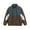 Coffee, variant on Men's Jackets Clearance Zipper Up 2XL Solid-Color Fashionable Sports Splicing Casual Jacket Zipper Pocket Stand-Up Collar Jacket