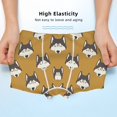 thumbnail image 4 of Boys Underwear, Cute Cartoon Husky Comfort Cotton Breathable Boy's Underwear Boxer Briefs, Soft Stretch Cute Boxer Briefs Panties for Teen Boys and Toddlers, 4 of 7