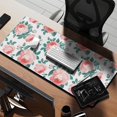 thumbnail image 2 of Long Mouse Pads for Desk,Pioneer Flower Floral Print Pattern Desk Mats on Top Of Desks, Desk Mouse Pad Extra Large with 3mm Non-Slip Base and Stitched Edge for Gaming,Office,Work,Home 35.4"x15.7", 2 of 6