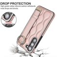 thumbnail image 2 of For Samsung Galaxy S23 Non-slip Full Coverage Ring Pu Phone Case With Wristband, 2 of 5