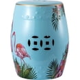 thumbnail image 4 of Sigtua 17 in. Garden Stools, Side Table Outdoor, Patio Decor, Waterproof Stool，Blue, Flamingo, 4 of 5
