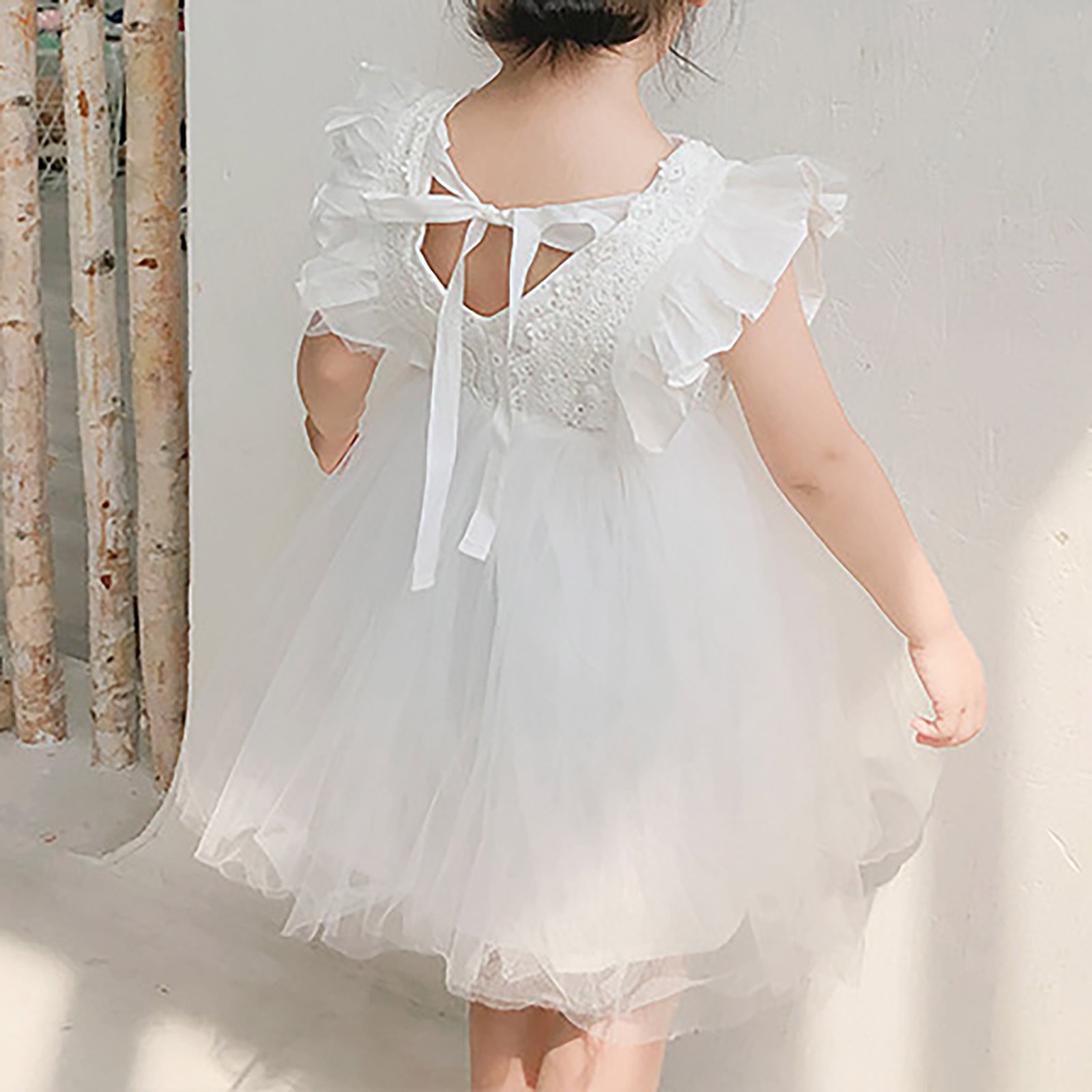 2pcs Baby Girl Sleeveless Cold Shoulder Shoulder Seersucker Ruffle Splice Floral Print Dress with Headband Set