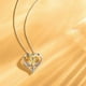thumbnail image 4 of Collar de girasol para mujer, novia, collar con colgante de cristal en forma de corazón de girasol, joyas, regalos para Navidad, cumpleaños, regalo para el día de la mujer., 4 of 6
