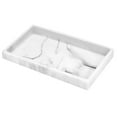 thumbnail image 1 of Bandeja de tocador Luxspire de resina de mármol blanco para baño M, 1 of 7