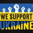 thumbnail image 3 of CafePress - We Support Ukraine Pajamas - Women's Short Sleeve Print T-Shirt and Pants Dark Cotton Pajama Set, 3 of 7