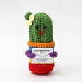 thumbnail image 5 of Positive Energy Bee Hug Pocket Doll Mini Handmade Plush Wool Knitting Doll With Card Funny Christams Gift Home Room Decoration, 5 of 5