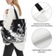 thumbnail image 3 of Fotbe Skeleton Wave Artwork Bolsa Tote Estética de Lona con Estampado para Mujer - Bolsa Reutilizable de Hombro Casual para Vacaciones, Compras, Trabajo y Gimnasio, 3 of 8