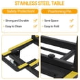 thumbnail image 4 of Yeshouse Folding Drywall Panel Cart Heavy Duty, Foldable Dolly 2200 lbs Capacity,Drywall Dolly with Rubber Swivel Casters, Extendable Panel Cart for Drywall, Plywood, Glass and Sheetrock, 4 of 8