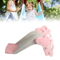 thumbnail image 3 of Tobogán para niños pequeños, plegable, de plástico, estructura estable, protección fiable, tobogán para niños, color rosa, 3 of 12