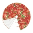 thumbnail image 3 of Balery Strawberry Printed Christmas Tree Skirt , Merry Christmas Party Christmas Tree Decoration,Adjustable Tree Skirt-30", 3 of 8