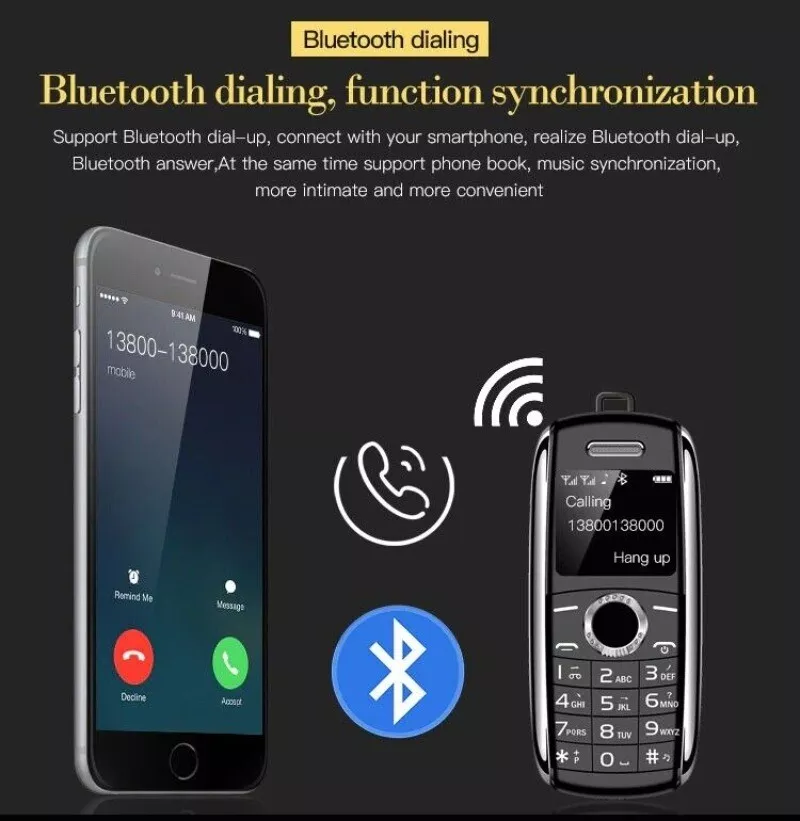 New Mini Mobile Phone X8 0.66" 2G GSM Telefone Dual SIM Wireless Bluetooth