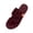 Wine #288, variant on Orthopedic Sandals for Women - Mesh Flat Slippers Dressy Comfortable Flip Flops Wide Width Walking Summer Beach Vacation Shoes, 40