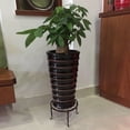thumbnail image 6 of FYCONE Metal Wide Plant Stand Flower Pot Holder Display Rack Shelves Indoor Outdoor Garden Decor, 6 of 7