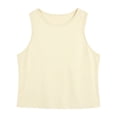 thumbnail image 6 of NinXxx Women's Seamless Yoga Tank Top Soft Athletic Workout Sleeveless Camisole Beige M, 6 of 6