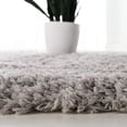 thumbnail image 5 of SAFAVIEH Polar Abbot Solid Shag Runner Rug, Silver, 2'3" x 16', 5 of 7