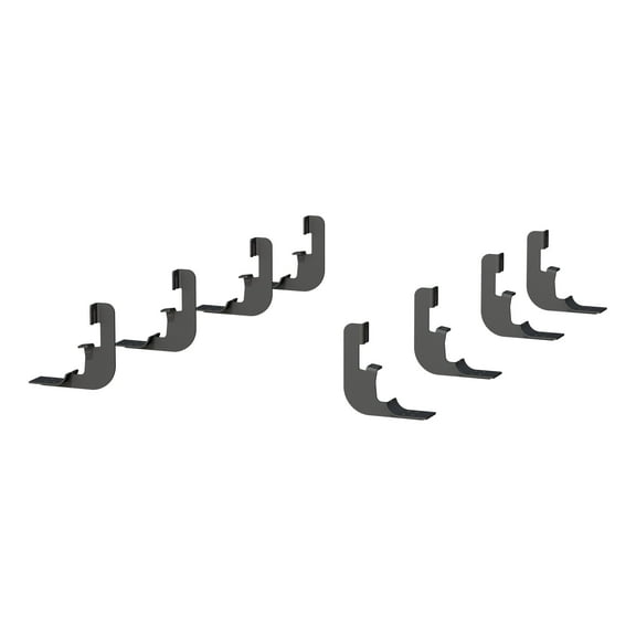 Mounting Brackets for 6" Oval Side Bars Fits select: 2019-2024 CHEVROLET SILVERADO, 2019-2024 GMC SIERRA