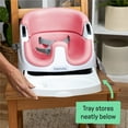thumbnail image 6 of Ingenuity Baby Base 2-in-1 Booster Feeding High Chair and Floor Seat with Self-Storing Tray - Peony, 6 of 15