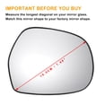 thumbnail image 3 of Reemplazo de vidrio del espejo retrovisor derecho calefaccionado blanco único para TOYOTA Land cruiser, 3 of 6