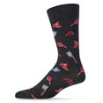 thumbnail image 2 of MeMoi Men's Meat Loving Bamboo Blend Novelty Crew Sock - Mens - Male, 10-13, Dark Gray, 2 of 7