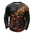 thumbnail image 2 of Dwelliawo Long Sleeve Shirts for Men Winter Stretch Comfy Sport Shirt Baggy Relaxed Fit Lightweight Classy Athletic Tops Black 2xL, 2 of 5