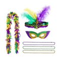 thumbnail image 1 of Accesorios fotográficos de media máscara Yinane Conjunto de accesorios para disfraces de Mardi Gras, 1 of 8