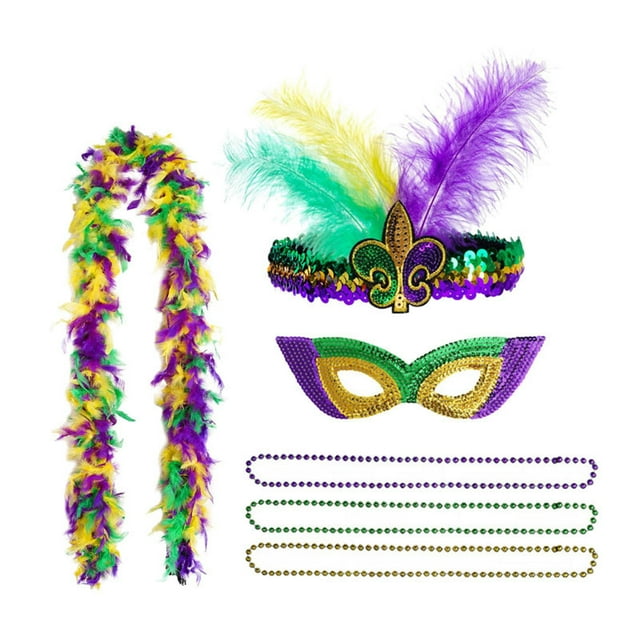 Conjunto de accesorios para disfraz de carnaval Yuyangstore Diadema Máscara para ojos