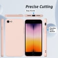 thumbnail image 5 of Elegant Choise Phone Case for iPhone SE 3 2022 Liquid Silicone Protective Cover + Tempered Film Set, 5 of 25