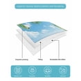 thumbnail image 5 of Beach Ocean Waves King Size Down Alternative Comforter, Lightweight Comforter Quilt Bedding Set with Pillow Shams Summer Tropical Palm Tree Leaves All Seasons Bed Comforter Duvet Insert 96"x106", 5 of 7
