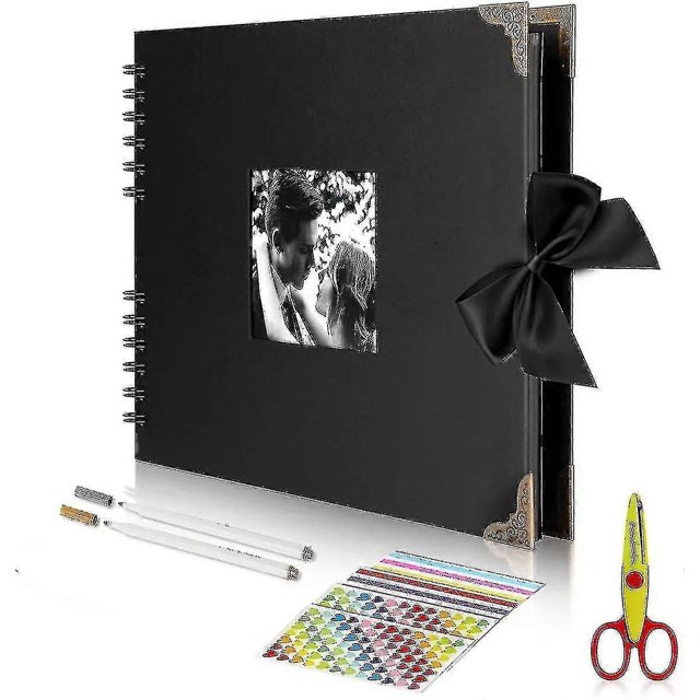 Scrapbook Photo Album 80 Pages, Guest Book for Wedding & Anniversary
