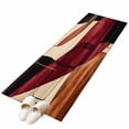 thumbnail image 6 of Red Burnt Orange Kitchen Runner Rug 2x6 Washable Runners for Hallway Non Slip Geometric Boho Modern Abstract Large Area Rug Indoor Floor Carpet for Bathroom Laundry Entryway Bedroom Living Room, 6 of 8