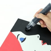 ZEYAR Acrylic Paint Marker Pens, Black & White Colors, 3 Different Point Size per Pack: Extra Fine(0.7-1mm), Medium Bullet Point(2-3mm),Jumbo Felt Tip(10-15mm) (Black & White, Extra fine,Medium,Jumbo)