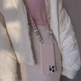 thumbnail image 4 of Luxury Solid Color Crossbody Lanyard Strap Phone Case For Iphone 15 Series,iPhone 15, 4 of 6