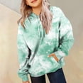 thumbnail image 2 of Povozer Kids Hoodie Fashion Y2k Trendy Sweatshirts for Girls Toddler Kids Little Girl's Pullover Tops Sweaters Hoodies Size for 6-7 Years,Green, 2 of 6