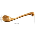 thumbnail image 4 of Uxcell 11" Kitchen Wooden Spoons Natural Grain Spoon Dining Spoons Brown, 4 of 7