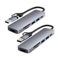 thumbnail image 2 of Inteprter USB A/C Hub Multifuncional Cable Conector Estación de acoplamiento Computadoras Teléfonos móviles Adaptador Equipo Herramienta de conexión Relojes inteligentes, 2 of 6